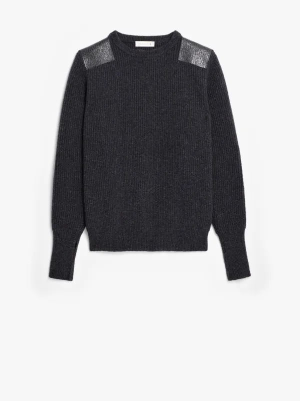 SLAM JAM Red Wool Roundneck Military Sweater