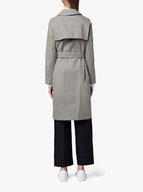 Slate Linen Storm System Trench Coat