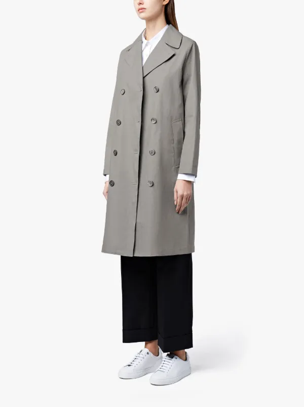 Slate Linen Storm System Trench Coat