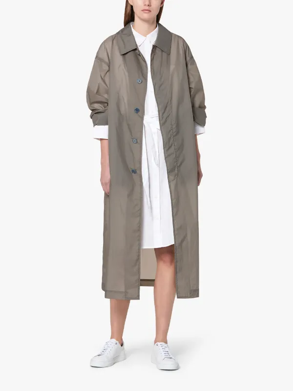 Slate Nylon Oversized Coat LM-100B