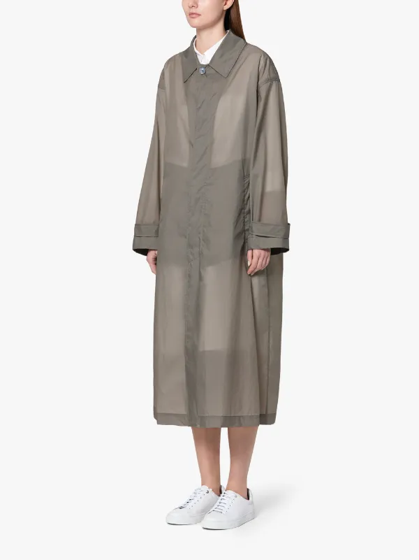 Slate Nylon Oversized Coat LM-100B