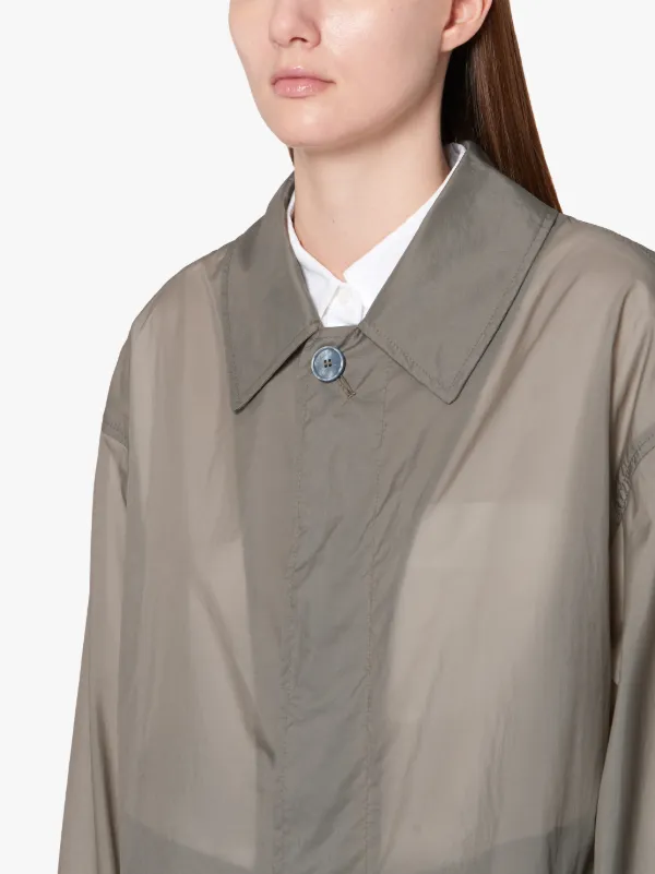 Slate Nylon Oversized Coat LM-100B