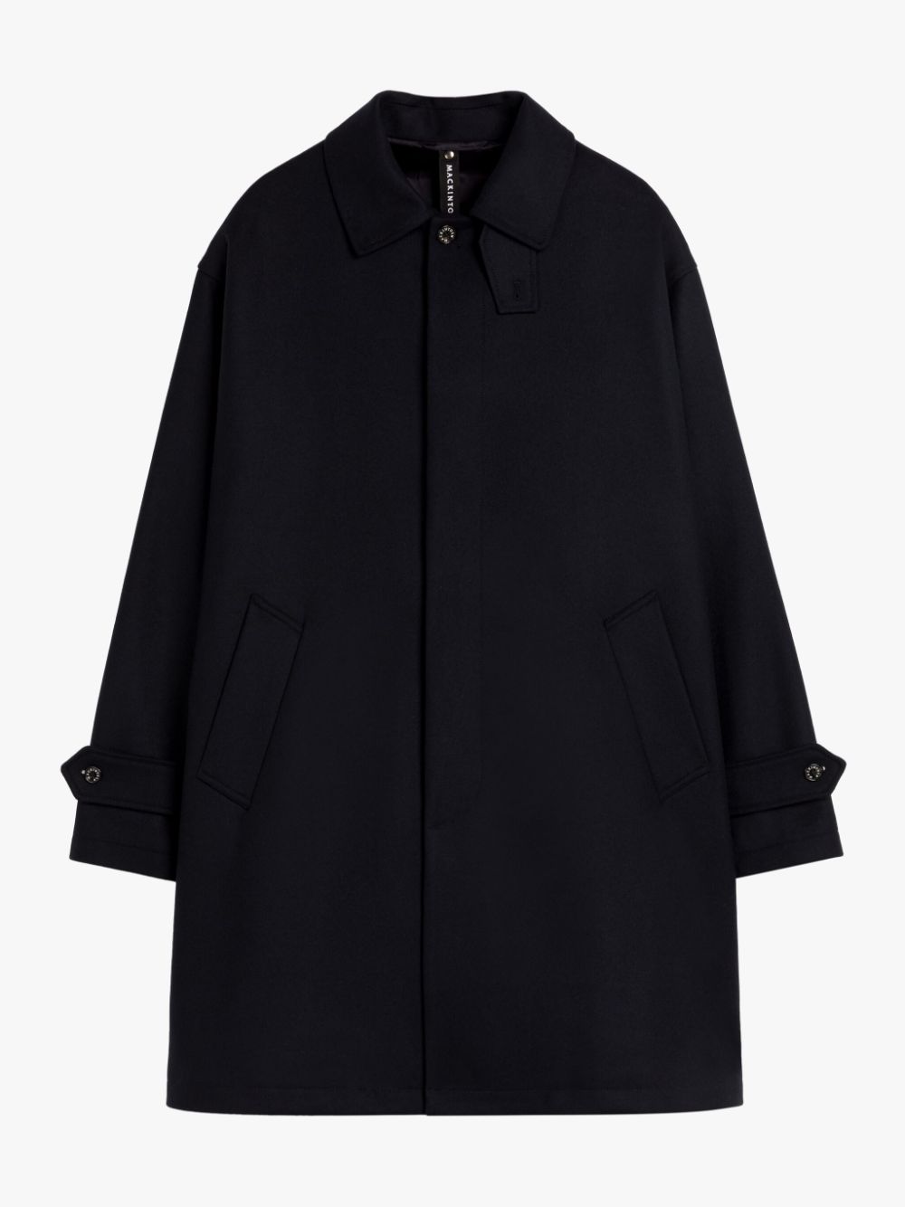 SOHO Navy Wool Overcoat | Mackintosh