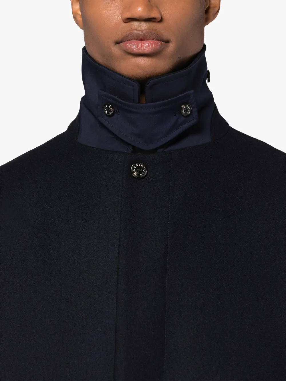 On sale | SOHO Navy Wool Overcoat | Mackintosh On sale | SOHO Navy Wool Overcoat | Mackintosh