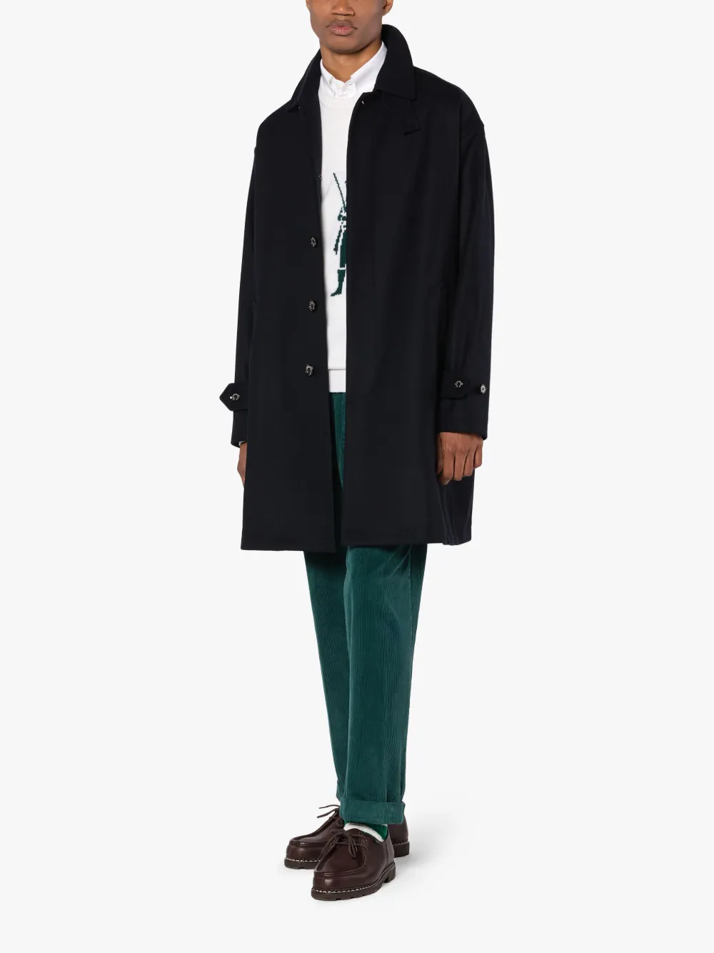 On sale | SOHO Navy Wool Overcoat | Mackintosh On sale | SOHO Navy Wool Overcoat | Mackintosh
