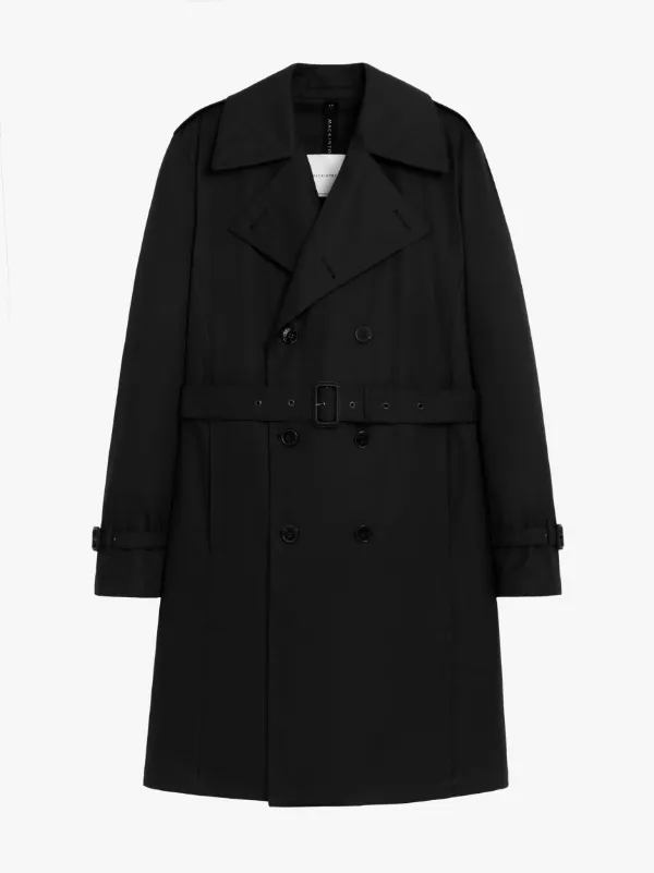 Black cheap mackintosh coat