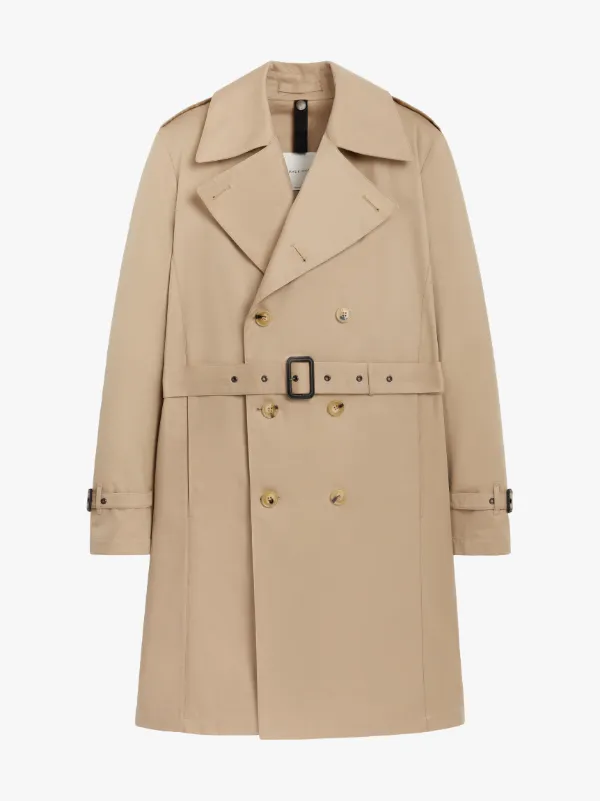 Gabardine Trench Coat in Honey