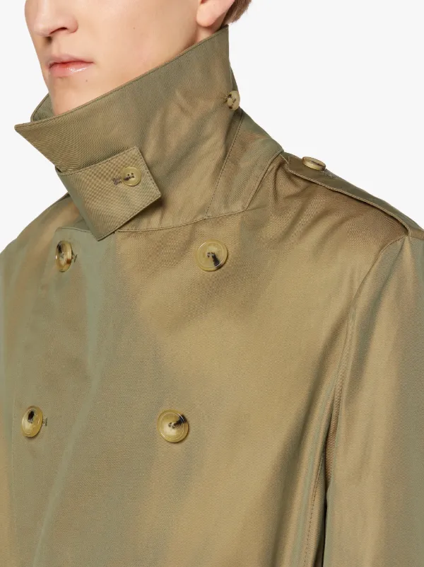 ST ANDREWS Khaki Gabardine Cotton Trench Coat | GMC-101