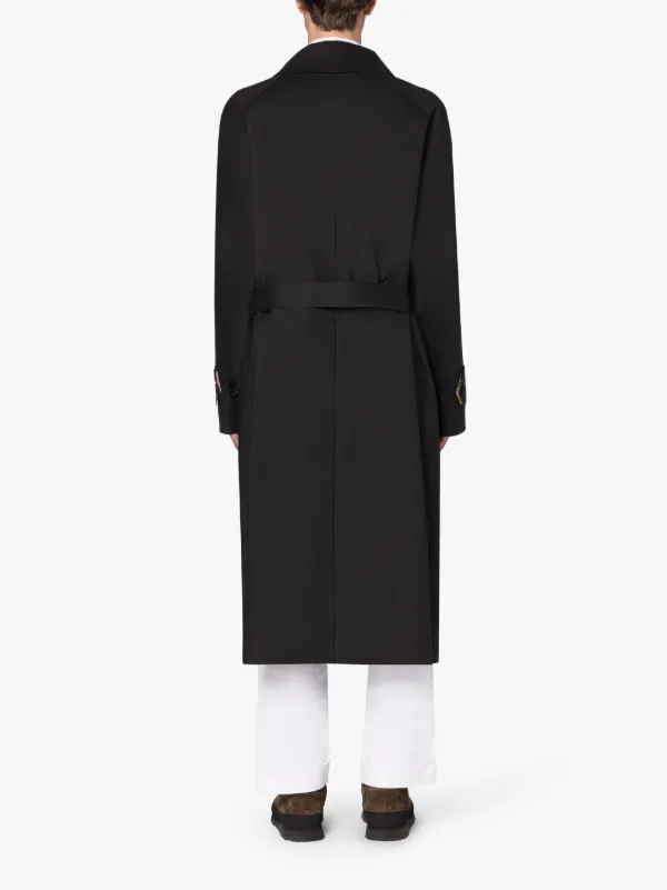 ST HONORE Black Bonded Cotton Coat