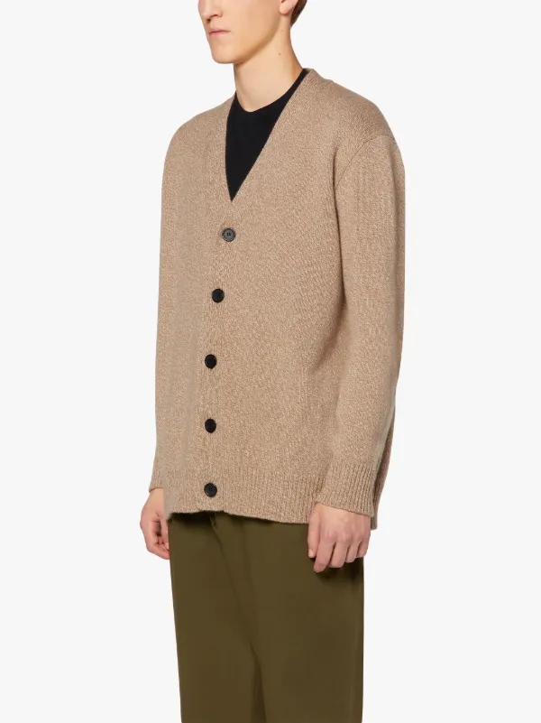 STOCKHOLM Camel Merino Wool & Cashmere Cardigan | GKF-300