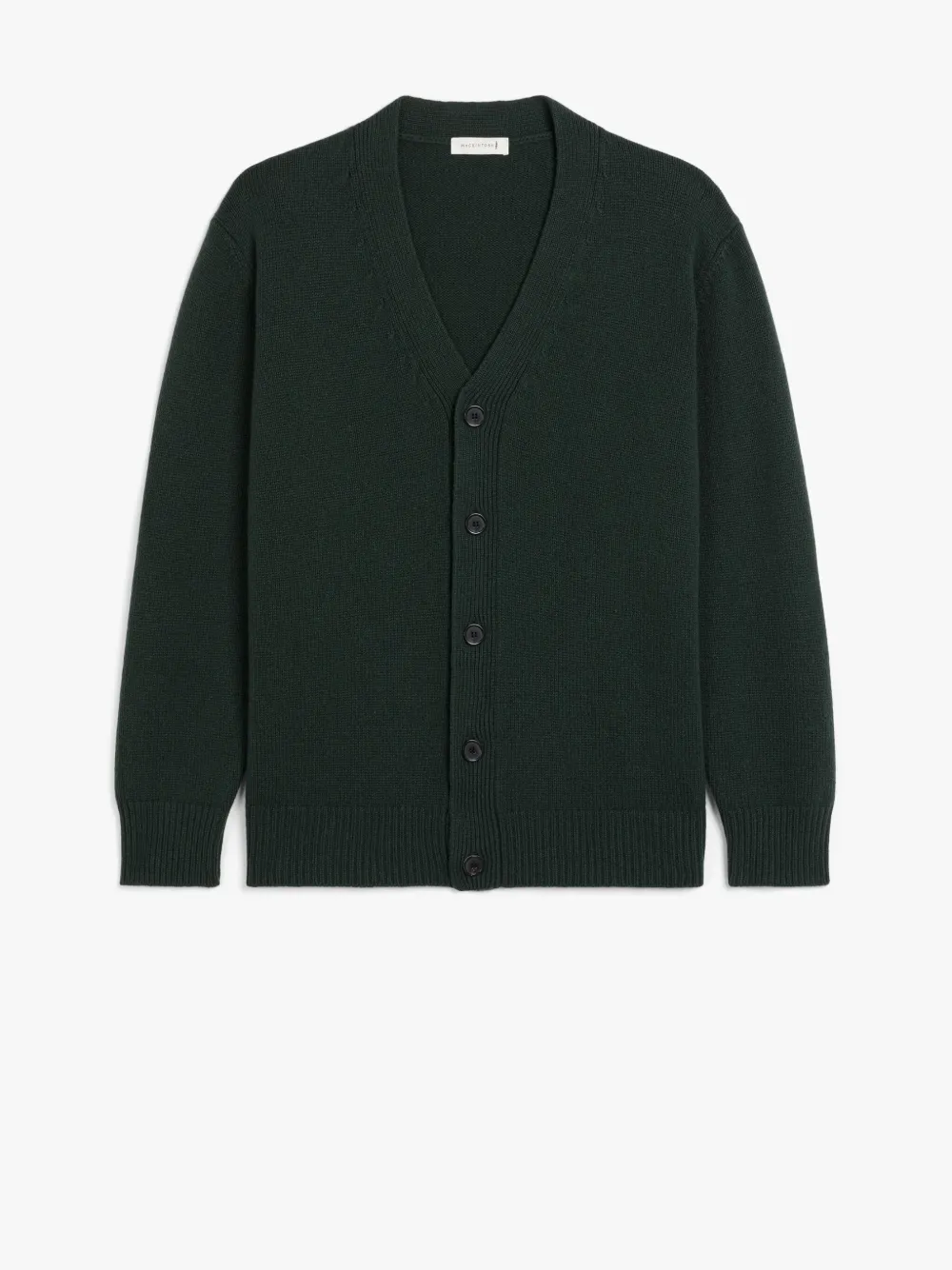 STOCKHOLM Dark Green Merino Wool Cashmere Cardigan Mackintosh