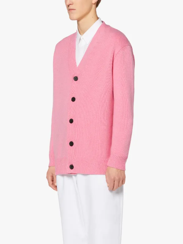 STOCKHOLM Pink Merino Wool & Cashmere Cardigan | GKF-300