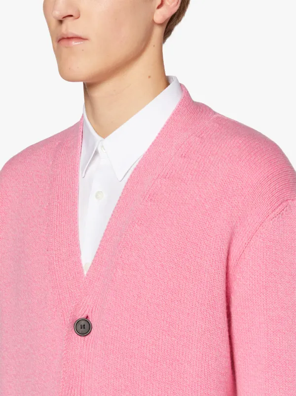 STOCKHOLM Pink Merino Wool & Cashmere Cardigan | GKF-300