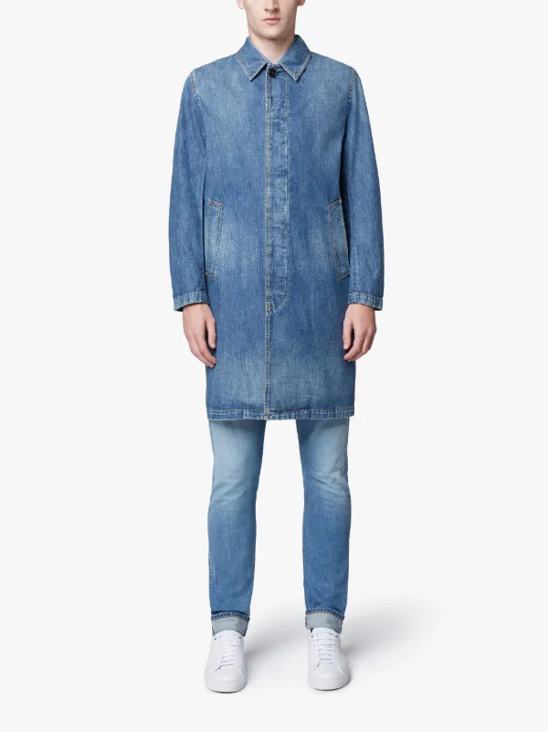 Stone Washed Denim Coat