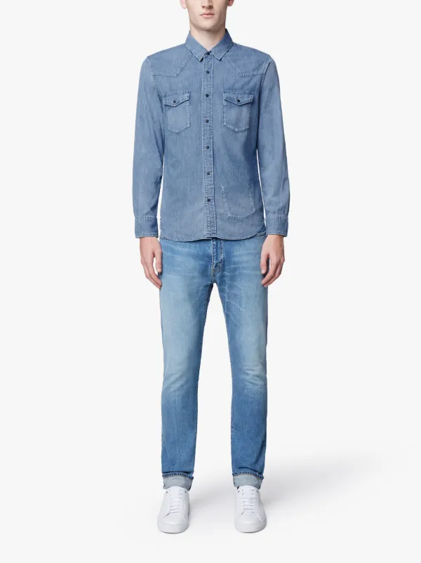 Stone Washed Denim Shirt
