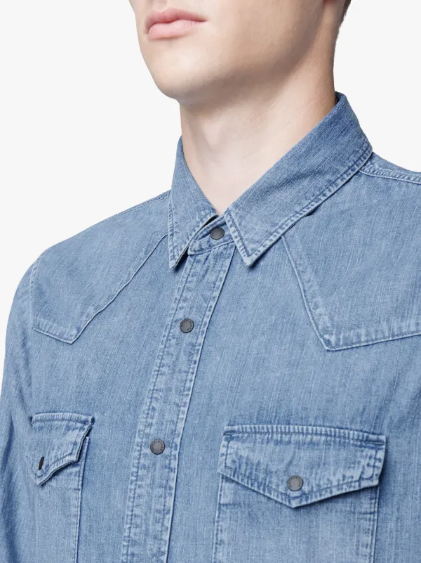 Stone Washed Denim Shirt