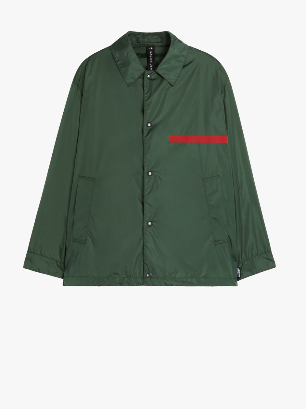 TAPE TEEMING Green Nylon Coach Jacket | GMM-216 | Mackintosh