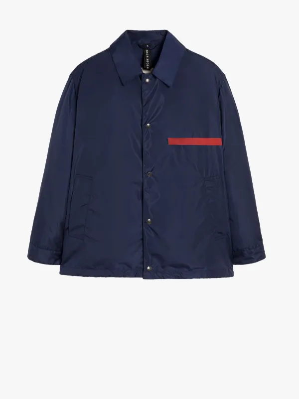 TAPE TEEMING Navy Nylon Coach Jacket | GMM-216