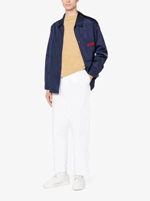 TAPE TEEMING Navy Nylon Coach Jacket | GMM-216