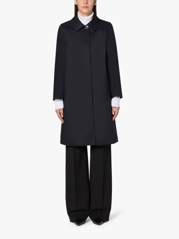 TARTAN BANTON Navy RAINTEC Cotton Coat