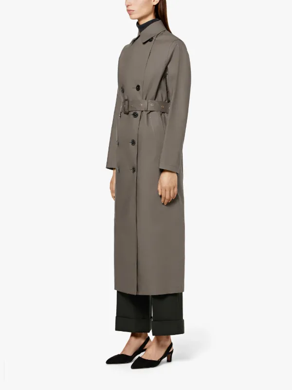 Taupe Bonded Cotton Long Trench Coat LR-047D | Mackintosh