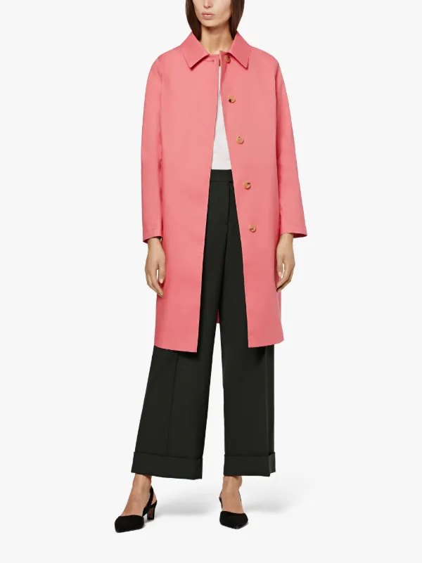 Tea Rose Bonded Cotton Mackintosh Coat LR-020D