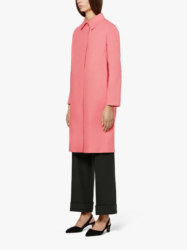 Tea Rose Bonded Cotton Mackintosh Coat LR-020D