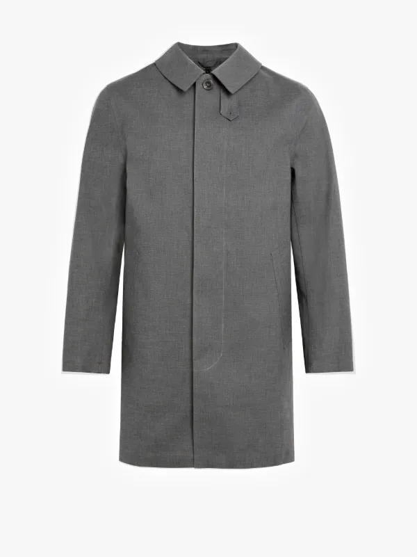 Teal Grey Bonded Cotton Short Coat GR-002D