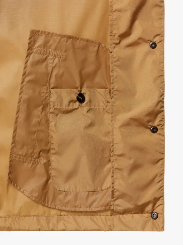 TEEMING Asphalt x Camel Nylon Colour Block Coach Jacket | GMM-201