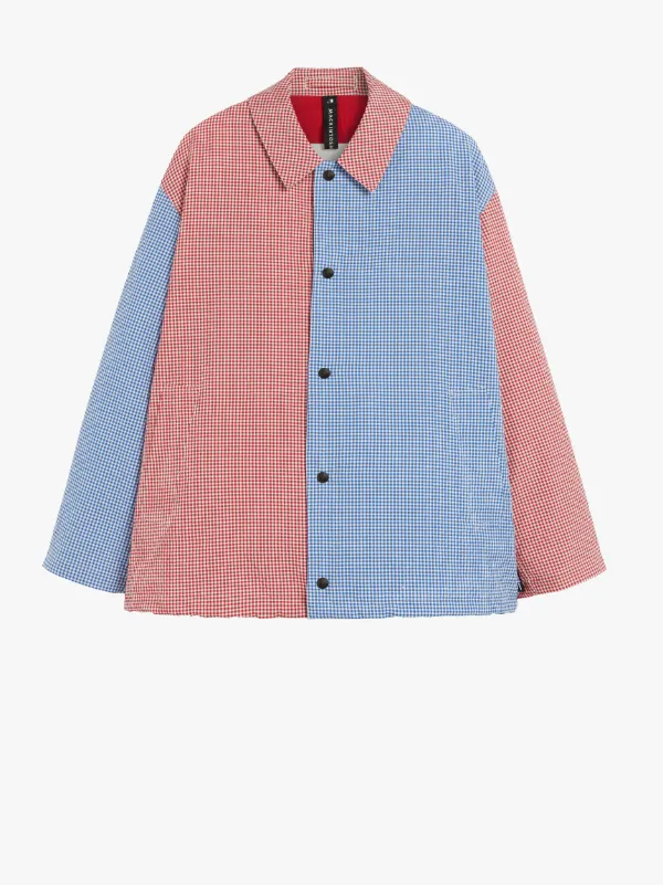 TEEMING Blue x Red Cotton Coach Jacket | GMM-201