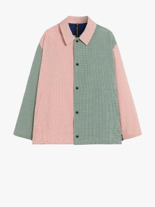 TEEMING Green x Pink Cotton Coach Jacket | GMM-201