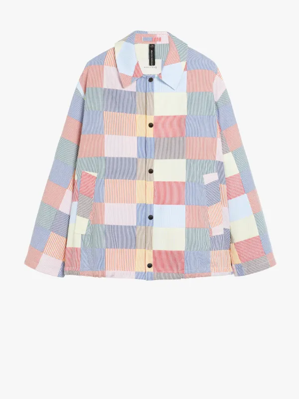 TEEMING Patch Work Cotton Coach Jacket | GMM-201