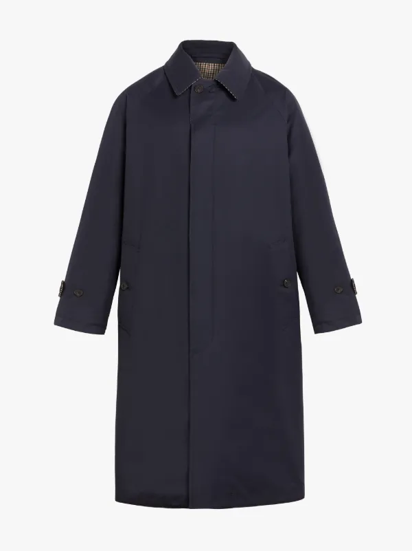 THUSTER Ink Cotton & Wool Reversible Overcoat | GM-1027R