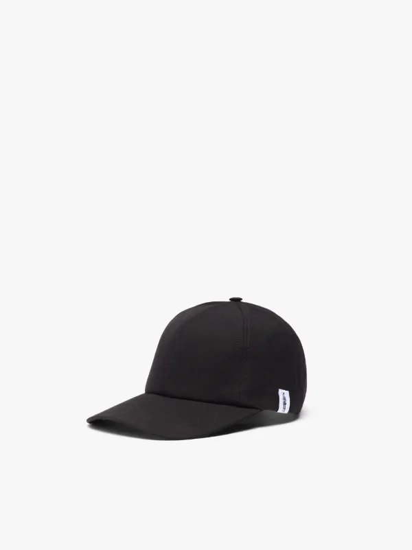 TIPPING Black Waxed Cotton Baseball Cap | ACC-HA04