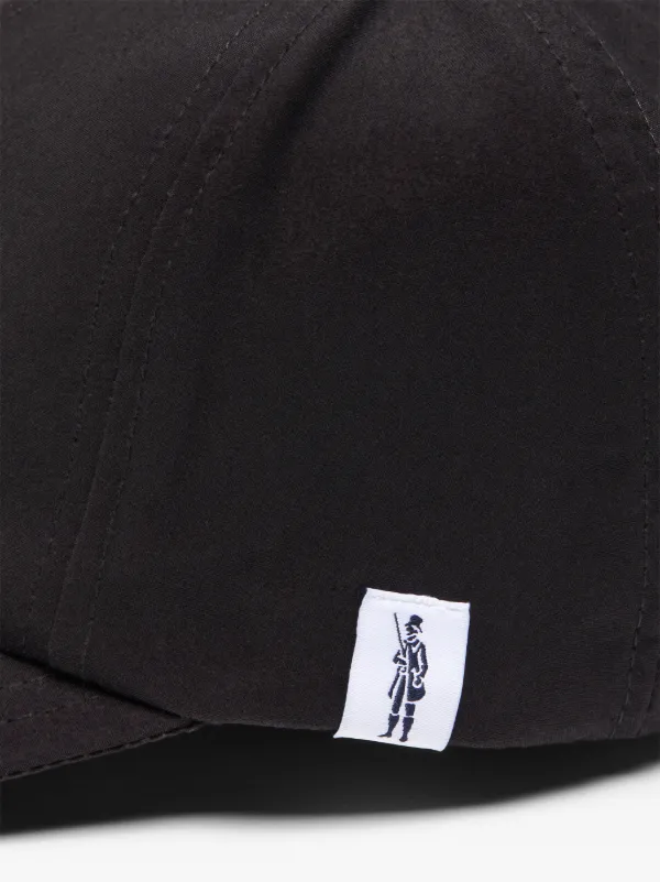 TIPPING Black Waxed Cotton Baseball Cap | ACC-HA04