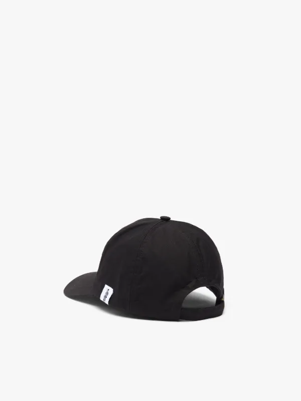 TIPPING Black Waxed Cotton Baseball Cap | ACC-HA04