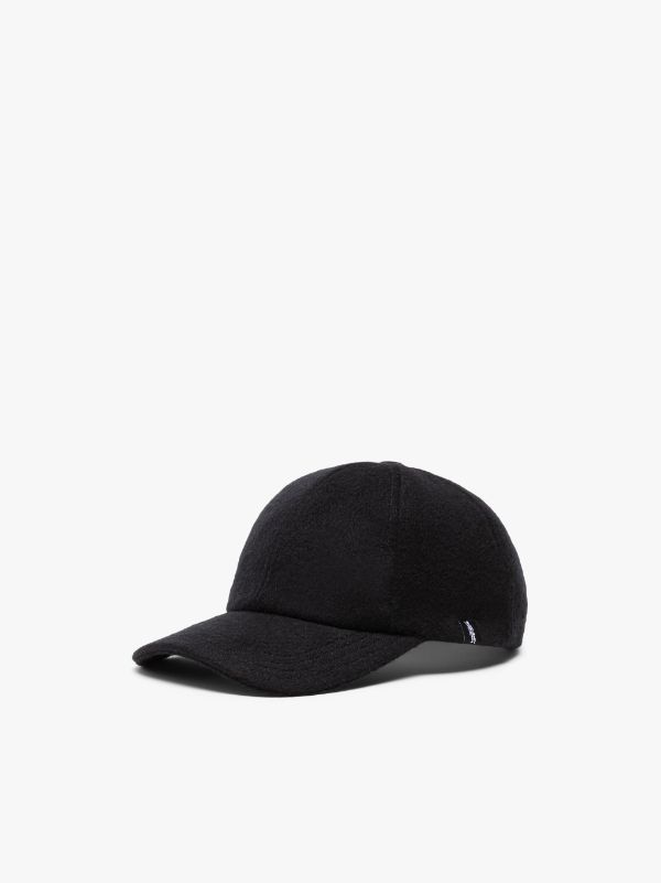 TIPPING Black Wool Cashmere Baseball Cap Mackintosh