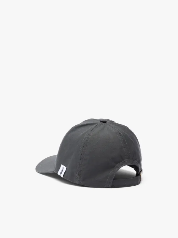 TIPPING Grey Waxed Cotton Baseball Cap | ACC-HA04