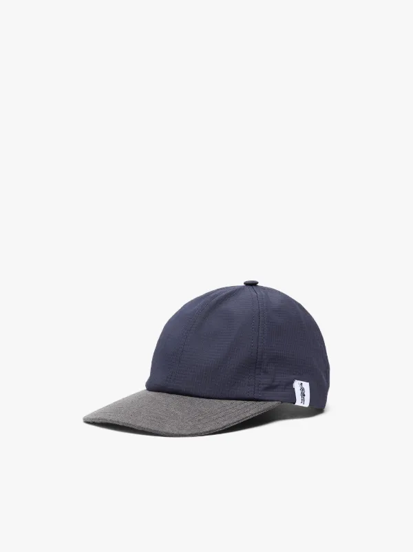 TIPPING Navy Contrast RAINTEC & Nylon Baseball Cap | ACC-HA04