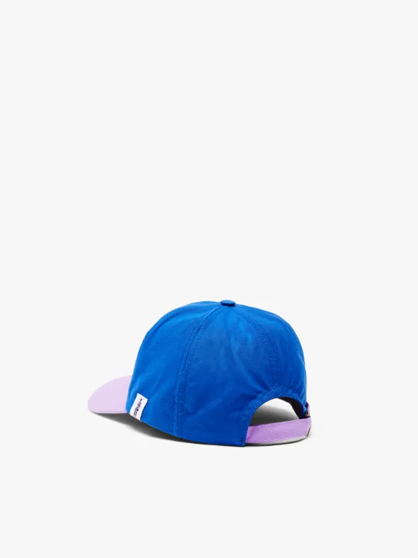 TIPPING Royal Blue Contrast Waxed Cotton Baseball Cap | ACC-HA04