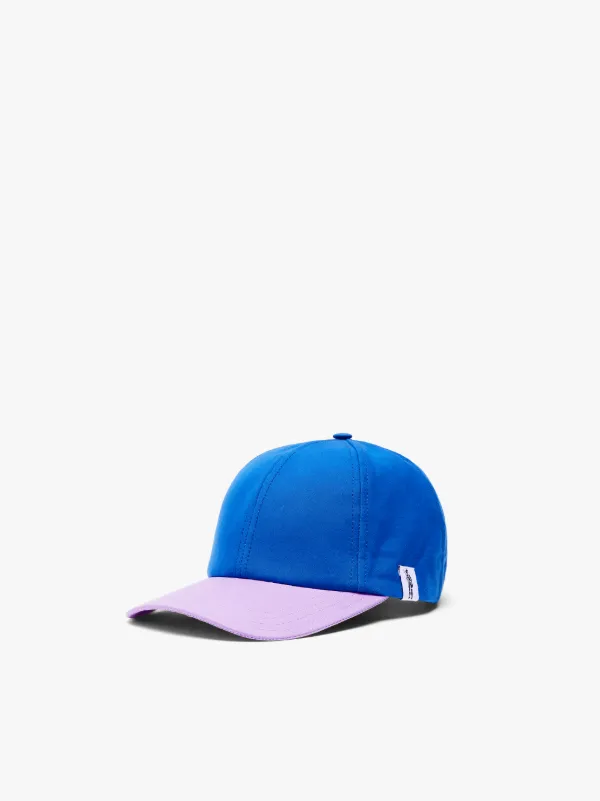 TIPPING Royal Blue Contrast Waxed Cotton Baseball Cap | ACC-HA04