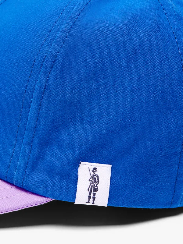 TIPPING Royal Blue Contrast Waxed Cotton Baseball Cap | ACC-HA04