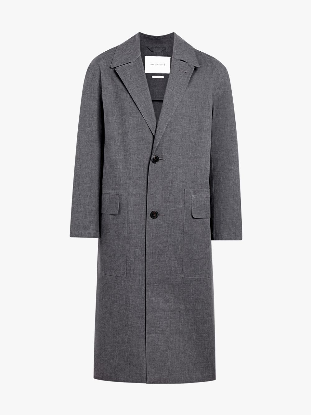 gray lapel coat