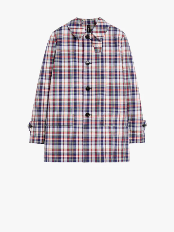 TORRENT Beige Check Short Cotton Coat