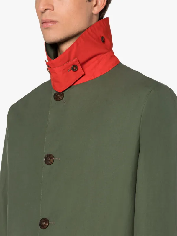 TORRENT Racing Green Dry Waxed Cotton Raincoat