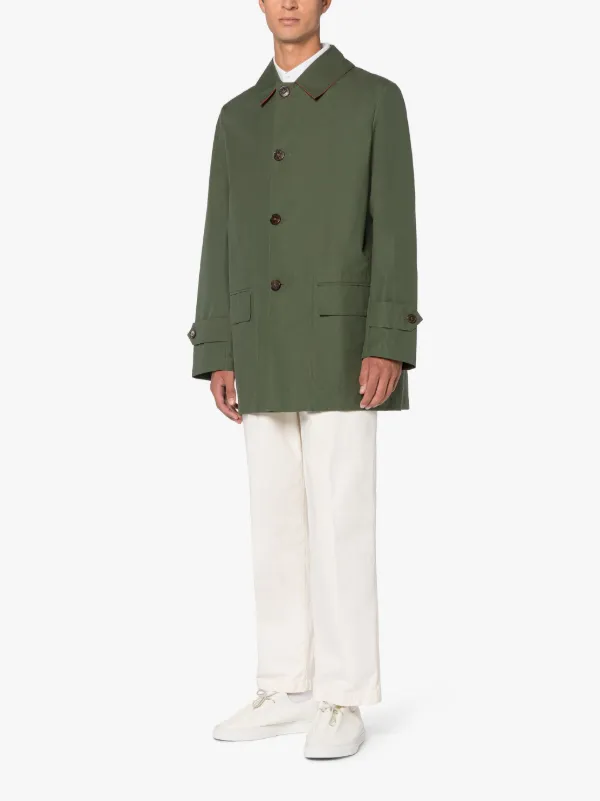 TORRENT Racing Green Dry Waxed Cotton Raincoat