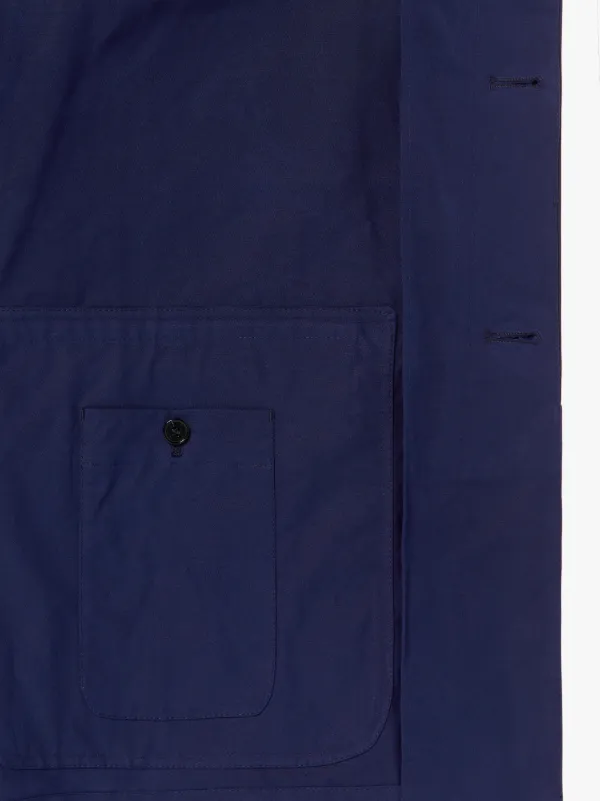 TORRENTIAL Navy Dry Waxed Cotton Raincoat | GMM-206