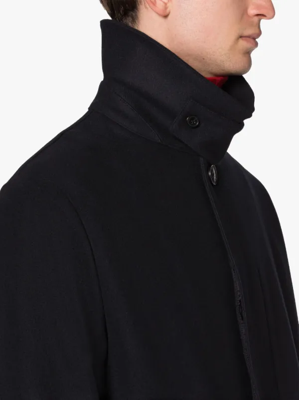 TRAVEL Navy Wool Coat