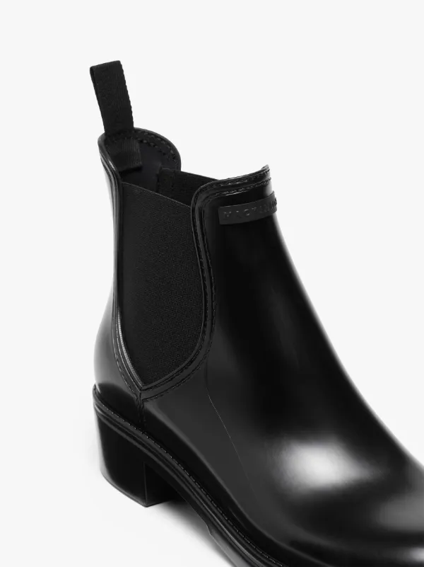 TRINITY Black Chelsea Rain Boots | LB-1003