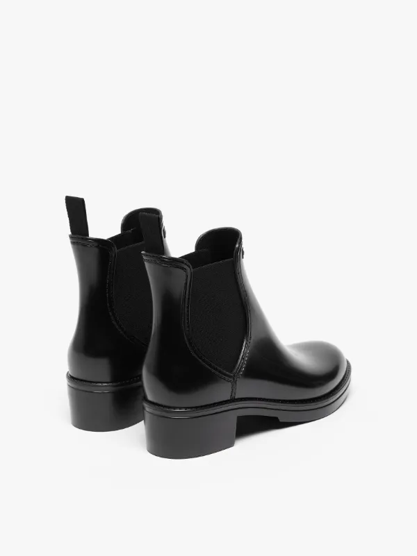 Patent leather cheap rain boots